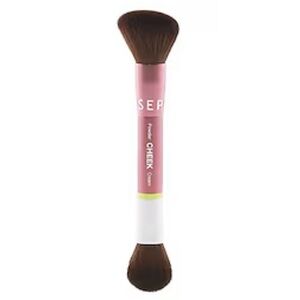NWT SEPHORA The Duo Cheek Brush Double-Ended Brush for Creams and Powders